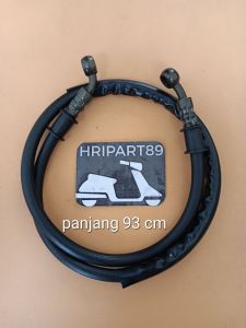 Selang Rem Disc Selang Rem Piringan Kaliper Kepala Babi Selang Minyak Rem Universal Rubahan Motor Matic-Bebek-Sport (93cm)