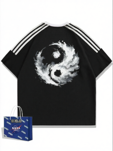 NASA Collaboration Three Stripes Loose Fit Cotton T-shirt Short Sleeve