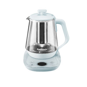 Panasonic NC-POH15-B High Borosilicate Glass Health Tea Brewing Electric Water Kettle Small Office Size Insulated Multi-Function