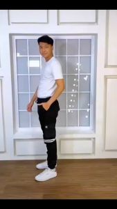 RKK Celana Joger Cargo Strip Pria Forward system