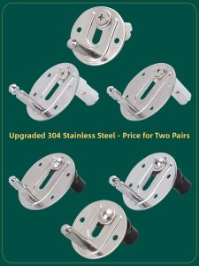 Stainless Steel Toilet Lid Fixed Screw Home Use Universal Accessory Bolt Clip on Installation Expansion Lock Base