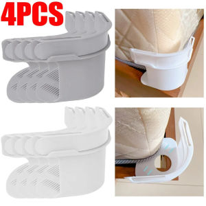 🛏️😍4PCS Heavy Duty Bedsheet Corner Tightener Clips High-quality ABS Plastic Reliable Bed Sheet Grippers Anti-Slip Invisible Bed Sheet Holder