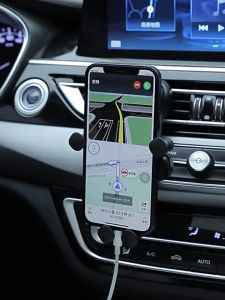 Tri-Town New Gravity Car Phone Holder for Car Air Vent Mount Cell Phone Support For 4.7-6.7 Inch for Samsung iP Metal Gravity Holder