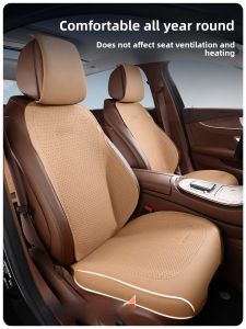 HELLOLEIBOO | Universal All-Season Half Cover Nappa Leather Seat Cover