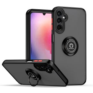 Shockproof Matte Magnetic Bracket Case for Samsung Galaxy A25 A24 A23 A22 A21S A20S A15 A14 A13 A12 A11 A10S A05S A04S A03 A02