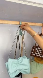 360 Rotating Hook 4 Claw Hanger Bag Hook Coat Clothes Necktie Rack Towel Closet Hanging Organizer Storage Purse Rack
