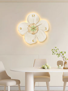 Nordic Style Creamy Fashion Wall Clock Living Room Decorative Hanging Clock Creative Design Battery Operated Acrylic Material