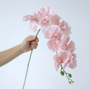 Long Branch Butterfly Orchids Artificial Flowers Home Curtain Wall Wedding Decoration Christmas DIY Wreath Valentines Day Gift
