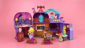 DIY PURPLE UNGU RUMAH MAINAN ANAK GIRL 4 BONEKA - TERLARIS 2023 ADA PEGANGAN - VILLA RUMAH DILENGKAPI BONEKA DAN AKSESORIS PERABOT - ADA SUARA STATION GIRL PEREMPUAN ULTAH KADO NATAL