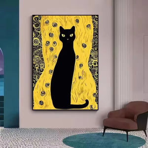 Serene Klimt Style Cat Art Jigsaw Puzzle 500/1000/1200/2000PCS Relaxing Hobby Art Collectible Gift