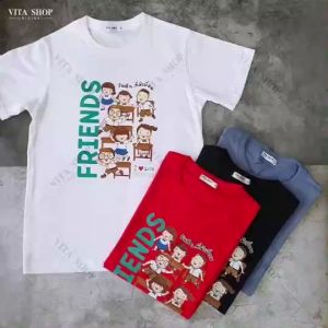 Vitashop เสื้อเพื่อน ให้วันดีดีที่มีเพื่อน (05) | เสื้อยืดผ้าคอตตอนนูม ทรงตรงใส่ได้ทั้งชายหญิง พร้อมส่ง - เสื้อผ้าคอตตอนนูม ทรงตรงใส่ได้ทั้งชายหญิง พร้อมส่ง
