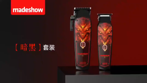 MadeShow D2 M10+M11 Professional Hair Clippers Set High Speed High Quality Cutting Stainless Steel Blades 10W Power