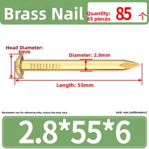 JINJUNTAI | Mini Gold Round Head Brass Nails