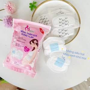 Miếng Lót Thấm Sữa MAMICARE Thấm Hút Tốt Bề Mặt Mềm Mại Mỏng Nhẹ Khô Thoáng Không Lộ Dưới Áo Không Kích Ứng Không Mùi Đóng Gói Tiện Lợi