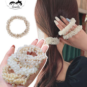 COD Ikat Rambut Mutiara Cewek Fashion Korea Karet Elastis Wanita Anak & Dewasa ACC34