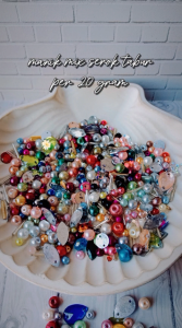 manik mutiara serok payet tabur aneka motif mix lengkap per 20 gram