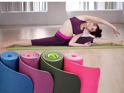 Thảm tập Yoga cao cấp chất liệu TPE lớp 6mm chống trơn trượt - Hàng chuẩn chất lượng tuyệt vời