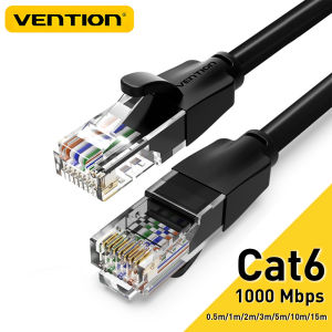 Vention | Vention Cat6 Ethernet Cable 1000Mbps UTP RJ45 Network Patch Cord for PC Router Modem PS4/5 Xbox Gaming RJ 45 Internet LAN Cable