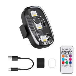 Đèn Báo Hiệu LED Không Dây Điều Khiển Từ Xa Cho Xe Đạp Xe Máy Ô Tô Sạc Type-C Đèn Hậu