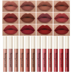 💄Orfila QIBEST Lipstik matte / Lip gloss tahan air / Lipstik tahan lama dan tidak pudar / Lip gloss cup anti lengket