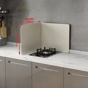 Thickened Stainless Steel Kitchen Oil Barrier Board High Temperature Resistant Gas Stove Cooking Utensil Anti-Emulsification Board