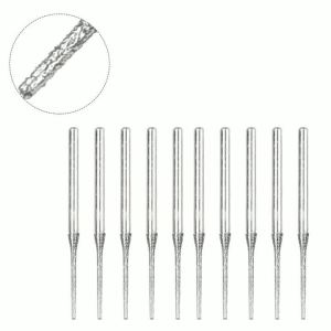 10PCS 0 8mm Drill Bits for Glass Jade Amber with 2 35mm Shank Suitable for Engraving and Drilling Multiple Materials