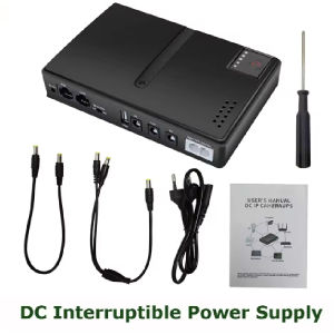 【Without Battery】Mini DC UPS Uninterruptible Power Supply 18650 Replaceable Battery Backup 5v 9v 12v 220V for Router Wifi Modem