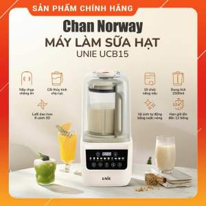 [CHÍNH HÃNG] Máy Làm Sữa Hạt UNIE UCB15 Dung Tích 1.5L - Bảo Hành 12 Tháng
