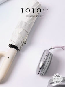 JOJOS L. PD Reduce Thickened Large Size Double Dragon Bone Mens Umbrella Windproof Resistant Black Glue Solid Windproof