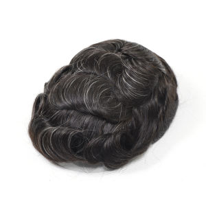 6x9 7x9 7x10 Toupee for Men Lace PU Human Hair Prosthesis 1B20 Wave Hair Units Male Hair Replacement System Hair Piece
