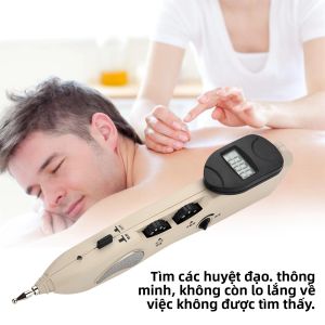 Bút Châm Cứu Điện Tử Kỹ Thuật Số Bằng Thép Không Gỉ Kích Thích Cơ Năng Lượng Kinh Lạc Trị Liệu Giảm Đau Máy Dò Điểm Huyệt Dụng Cụ Massage
