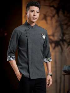 ZST | Waterproof Oily Stain Resistant Chef Jacket 3/4 Sleeves