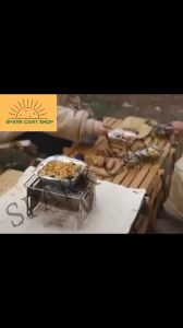 SPARKCART 1pcs Portable Camping Grill Foldable Barbeque BBQ Grill Portable stainless steel barbecue grill Pits