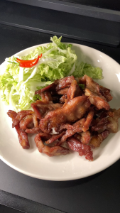 หมูแดดเดียวสันคอ 500 กรัม สูตรต้นตำหรับ นุ่ม หอม อร่อย