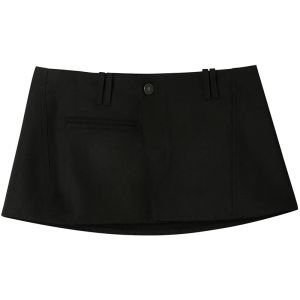 SOLWEIGE | Thắt lưng denim không đối xứng thời trang cho nữ quần short nửa thân đa năng thắt lưng eo quần áo công sở thường ngày