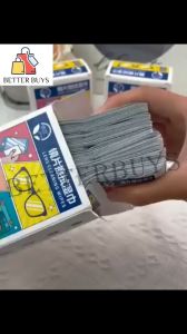 BETTER BUYS 100Pcs Disposable Eyeglasses Cleaning Wipes Camera Lens Cleaning Wipes