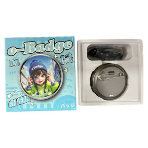 Electronic Display Badge Bar Bluetooth Smart Cyber Badge 1.5 Inch Hd Touch Screen Images Gifs Text Short Videos Display