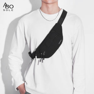 ABOSOLE กระเป๋าคาดเอวกระเป๋าคาดหน้าอกกีฬากระเป๋าคาดหน้าอกคาดอกอเนกประสงค์กระเป๋าออกกำลังกายเอวเล็กกันน้ำทนทานต่อการฉีกขาดกระเป๋าคาดเอวพร้อมกับสายปรับได้สำหรับออกกำลังกายวิ่ง