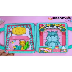 (DIY PACK) BUSY BOOK QUIET BOOK BABY CARE DOLL PAPER BOOK DIY BUSY BOOK KID ACTIVITY BOOK 安静书 纸娃娃安静书