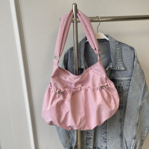 Summer Nylon Canvas Bag Womens 2024 New Arrival South Korea Niche Style Lightweight Shoulder Bag Large Capacity Versatile Messenger Bag