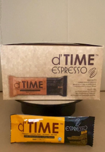dTIME Espresso Energy Bar (30x30g Bars Box) | Halal Vegan Snack | Caffeine Boost | Premium Nuts & Dark Chocolate | Gluten-Free & No Added Sugar
