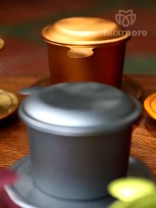 Phin pha cà phê nhôm Anode Roplus Coffee cao cấp phin pha cafe ngon chất lượng khắc logo miễn phí từ 10 phin Mixmore