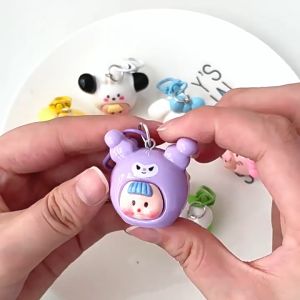 Cute Cartoon 3D Sanrio Key Chain Sweet Girl Bag Hang Gift Hanging Ornament Keychain