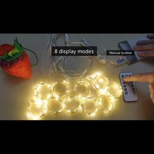 3Mx3M 300 LED Curtain Lights Icicle String Light Remote-control USB Lamp Romantic Christmas Wedding Decoration Outdoor