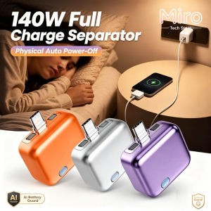Miro Auto Disconnect Auto Stop Charging Adapter Type-C Overcharge Protection Power Breaker Separator Efficient Auto Power Off Automatic Power-off Charger For Smartphones