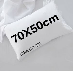 Sarung bantal putih polos daleman 70X50cm pakaii resleting