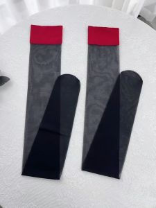 ถุงน่องผู้หญิงเหนือเข่า ถุงน่องฤดูร้อนแบบบางเฉียบ ป้องกันการเย็บเป็นตะเข็บขาไม่เป็นรอย ถุงเท้ายาวเซ็กซี่ 5D