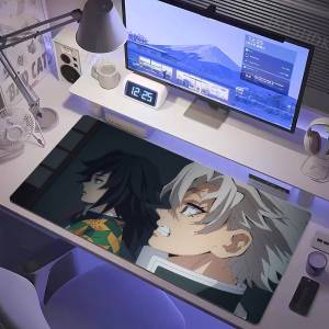 Bandai | Demon Slayer Upper Moon Demons Anime Gaming Mouse Pad Large Rubber Keyboard Desk Mat With 2MM Stitched Edge Design