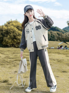 Bộ Đồ Trẻ Em Mùa Xuân Thời Trang Hợp Thời Trang Áo Nỉ Quần Áo Cho Bé Gái 10 Tuổi Trung Niên Và Lớn Thời Trang Thường Ngày