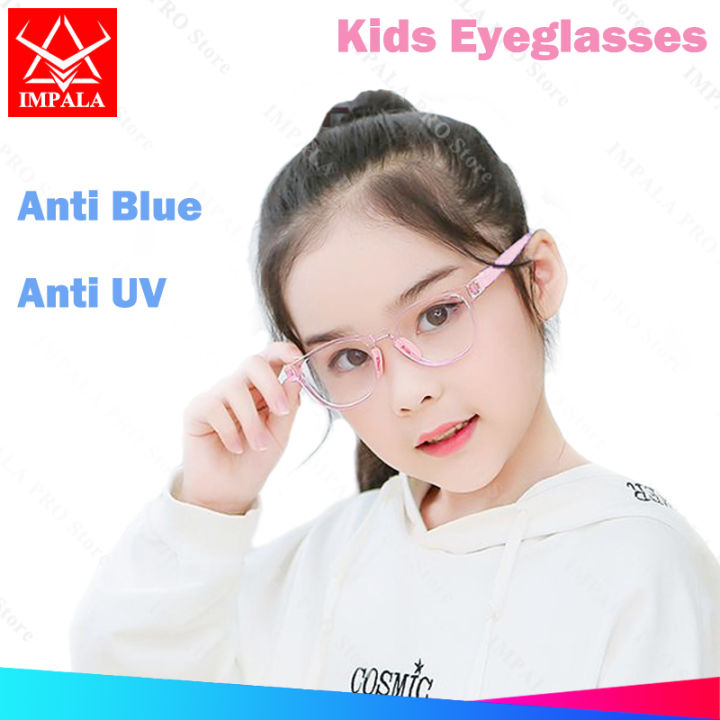 Vision Kids Eyeglasses Near Me IMPALA FL1021W Kids Anti Blue Light